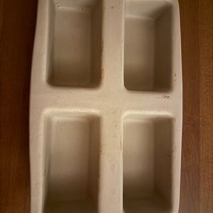 Pampered Chef Family Heritage Classics Collection 4 Mini Loaf Pan Stoneware